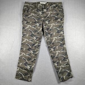Torrid Womens Size 18 Green Camo Skinny Stretch Denim Jeans EUC Trendy Casual